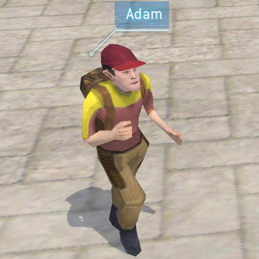 Halo Wars screenshot of a close-up of Adam Andrews