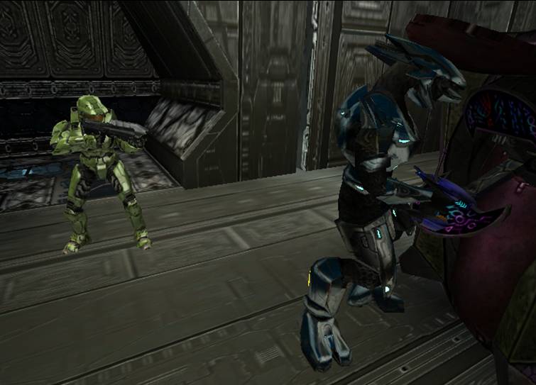 Fichier:Master Chief vs elite.jpg