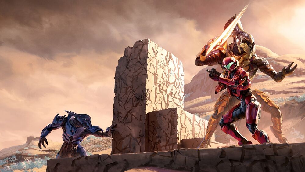 Cover art of Halo: Outcasts by Isaac Hannaford