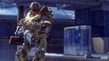 Reproduction sur Halo 5 : Guardians avec l'armure Indomitable.