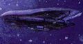 Vaisseau inconnu apparaissant dans Halo Graphic Novel.