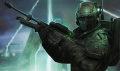 Un Marine armé d'un SRS99 AM dans Halo : Spartan Assault.