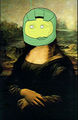 Parodie de la Joconde de Léonard de Vinci.