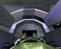 Vue intérieure au début de Halo : Combat Evolved.