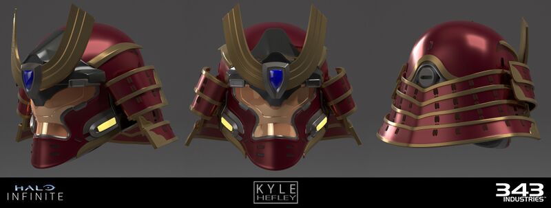 Fichier:HINF-Kabuto Helmet highpoly (Kyle Hefley).jpg