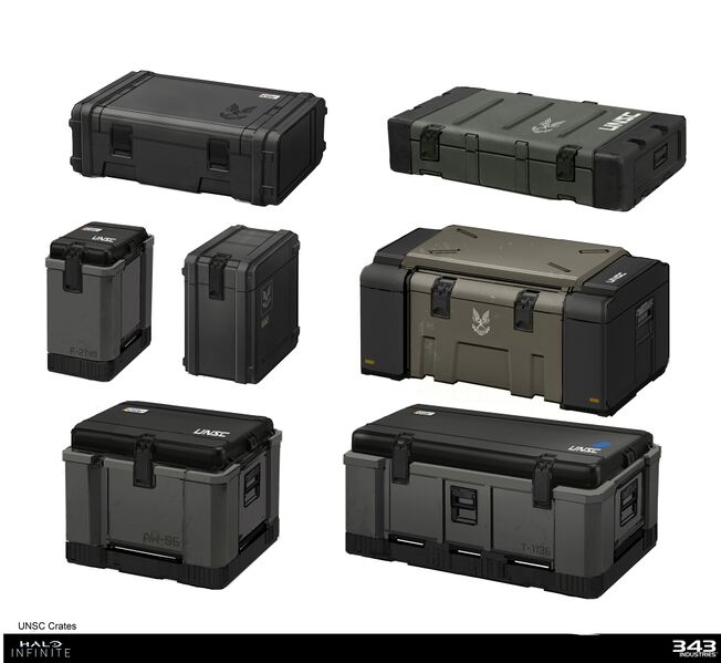 Fichier:HINF-UNSC Crates concept (Sam Brown).jpg