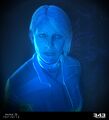 Hologramme d'Halsey dans un souvenir de Cortana dans Halo Infinite.