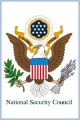 Logo du National Security Council des États-Unis, semblable à celui du programme SPARTAN-II.