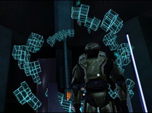 John-117 devant le Cartographe.