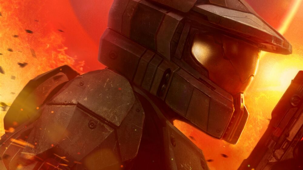 Cover art crop of Halo: Oblivion depicting the Master Chief illustrated by Chris McGrath