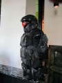 Accessoires de tournage exposés au Halo Fest.