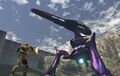 Mantis de couleur violette durant le développement de Halo 3.