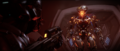 Le Veilleur faisant face au Spartan Locke sur Meridian.