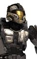 Sur le plastron de l'armure CQB dans Halo 3.