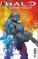 Sur la couverture de Halo : Lone Wolf n°1.