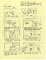 Croquis des storyboards de la cinématique d'introduction.