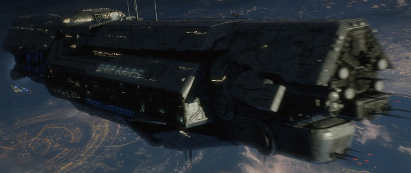 Fichier:H5G-UNSC Infinity above Earth.jpg