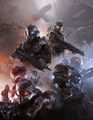 Illustration de la couverture de The Art of Halo 5 : Guardians.